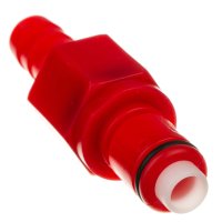 Steckkupplung für Kraftstoffschlauch rot Anschlüsse Ø innen 6,2mm  Ø außen 8,8mm