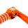 SET Kickstarterhebel + Fußschalthebel klappbar, Farbe orange - Simson S51, S53