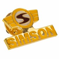 PIN SIMSON Logo in Gelb/Rot