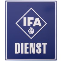 Blechschild "IFA DIENST", Maße: ca. 38 cm...