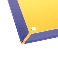 Blechschild "IFA DIENST", Maße: ca. 38 cm x 34 cm, Farbe: Blau/Weiß