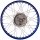 Speichenrad 1,60 x 16 Zoll - Alufelge blau eloxiert poliert, Chromspeichen