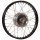 Speichenrad 1,50 x 16 Zoll - Alufelge schwarz eloxiert poliert, Chromspeichen