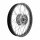 Speichenrad 1,50 x 16 Zoll - Alufelge schwarz eloxiert poliert, Edelstahlspeichen