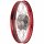 Speichenrad 1,50 x 16 Zoll - Alufelge rot eloxiert poliert, Edelstahlspeichen