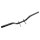 Enduro-Fußrastenträger, schwarz grundiert, rechte Seite ca. 3cm verlängert