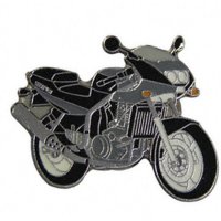 PIN Motorrad Skorpion, schwarz/grau