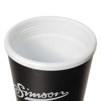 Thermobecher "Simson" mit Schraubverschluss, 350ml, Farbe: Schwarz
