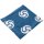 Schlauchtuch, Multifunktionstuch, Halstuch - Motiv: "Wirbel"-Logo - Olympiablau