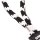 Schlüsselanhänger "SIMSON", kurz, schwarz/weiß, aus geflochtenem Polyestergewebe