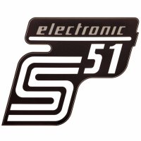 Klebefolie Seitendeckel "S51 electronic",...