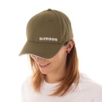 Basecap curved "SIMSON", Farbe: Olivgrün, mit Snapback-Verschluss
