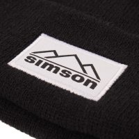 Wintermütze mit Bommel "SIMSON Suhler Berge", Farbe: Schwarz