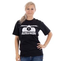 T-Shirt, schwarz, Motiv: Schwalbe seit 1964 - 100% Baumwolle