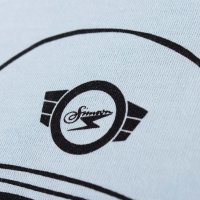 T-Shirt, OceanBlue, Motiv: Schwalbe Kumpel - 100% Baumwolle