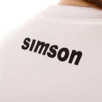T-Shirt, weiß, Motiv: S51 auf Flammrot - 100% Baumwolle