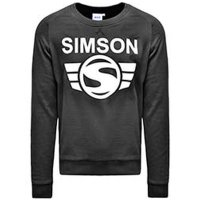 Herren-Sweatshirt, schwarz, Motiv: SIMSON - 100% Baumwolle