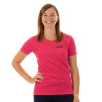 Damen-T-Shirt, pink, Motiv: "Suhler Berge"