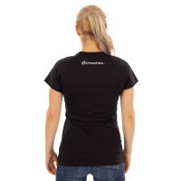 Damen-T-Shirt, schwarz, Motiv: "SIMSON"