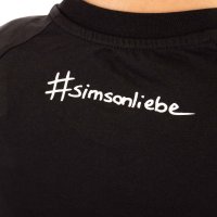Damen-T-Shirt, schwarz, Motiv: "SIMSON"