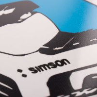 Blechschild "IFA Simson Scooter" - Simson SR50 / SR80, Maße: ca. 40 cm x 35 cm