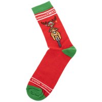 Socken "SIMSON X-Mas", Farbe: Rot/Grün